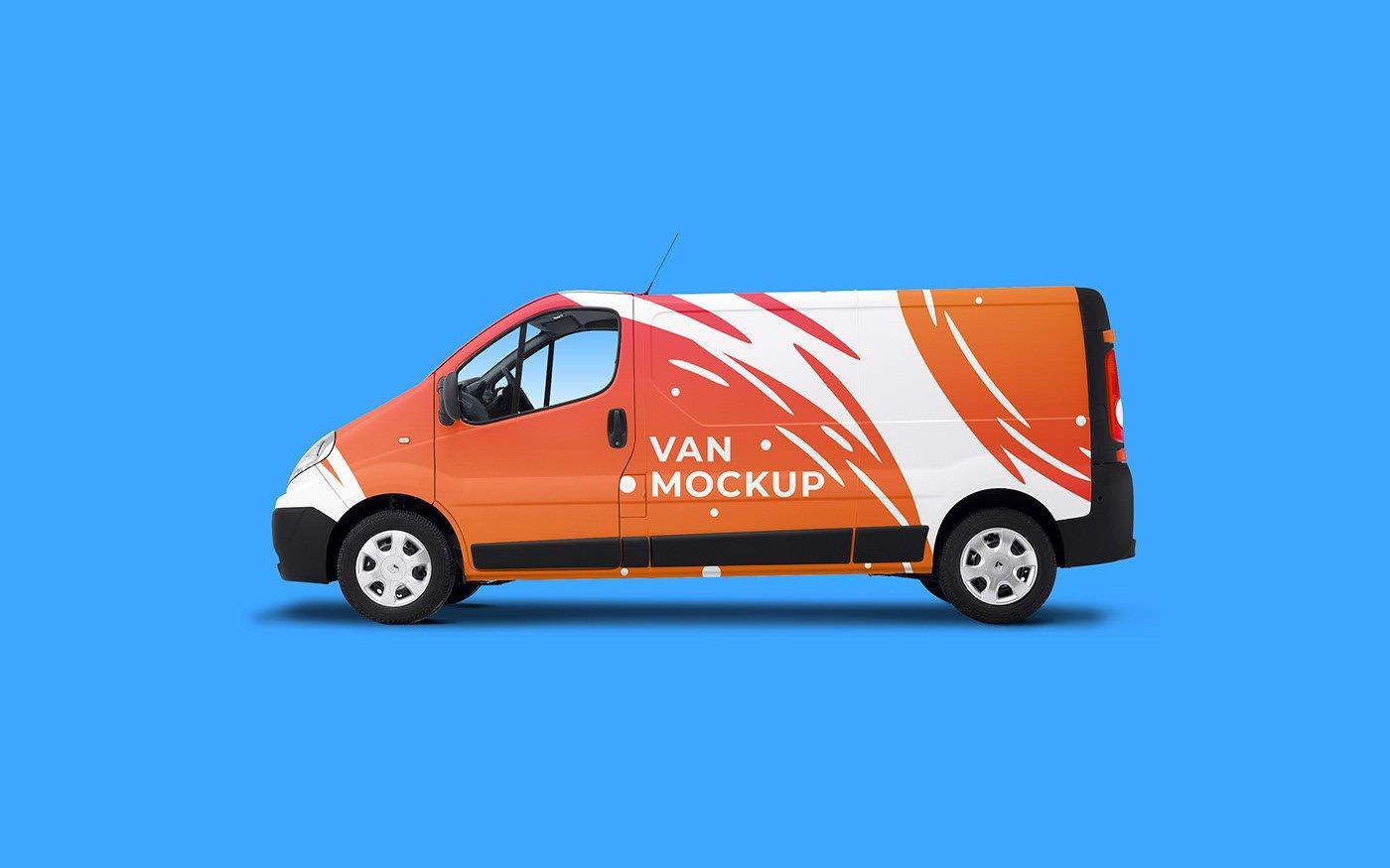 Van Renault Master Mockup Free