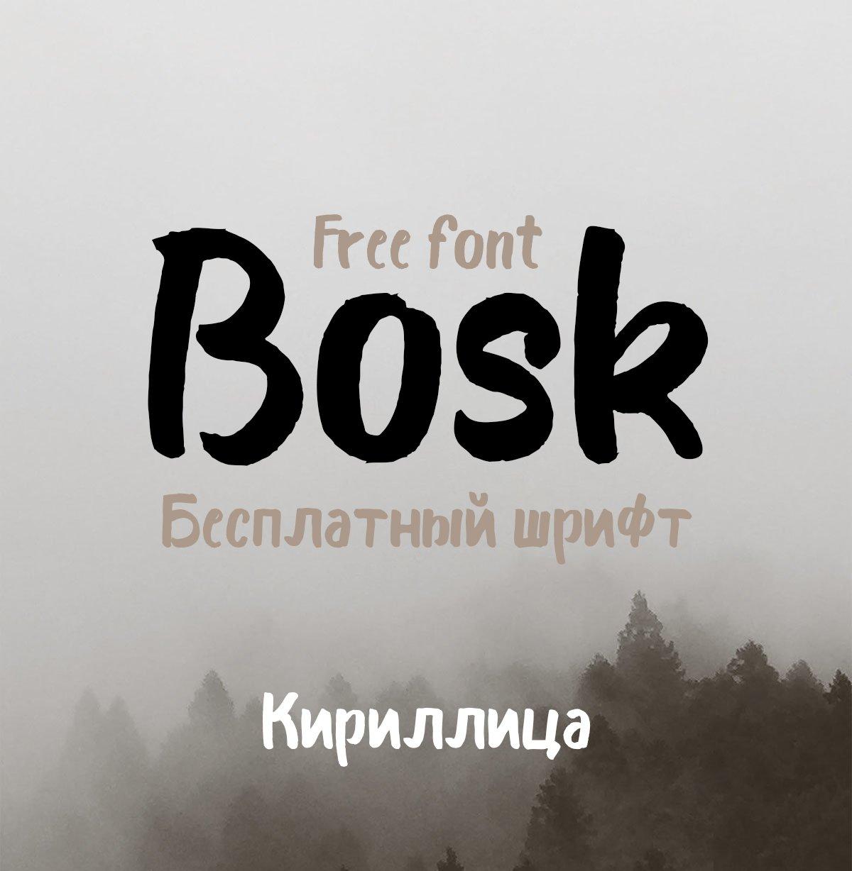 Шрифт Bosk с кириллицей скачать