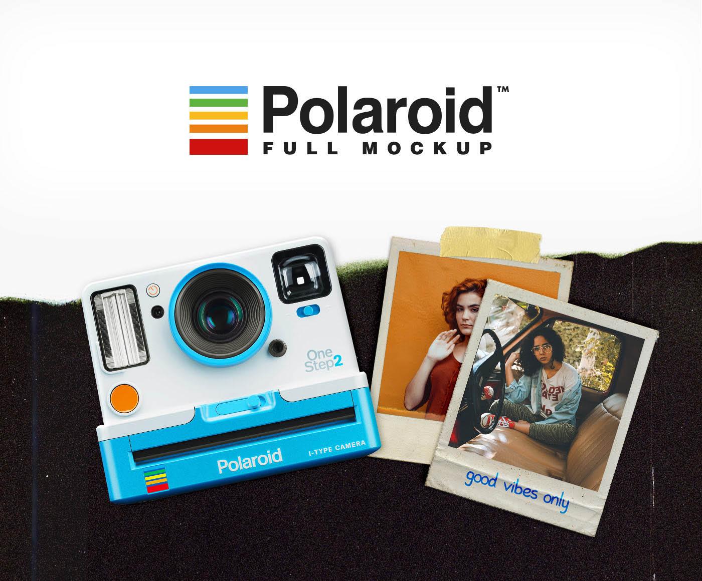 Free Polaroid Full Mockup скачать