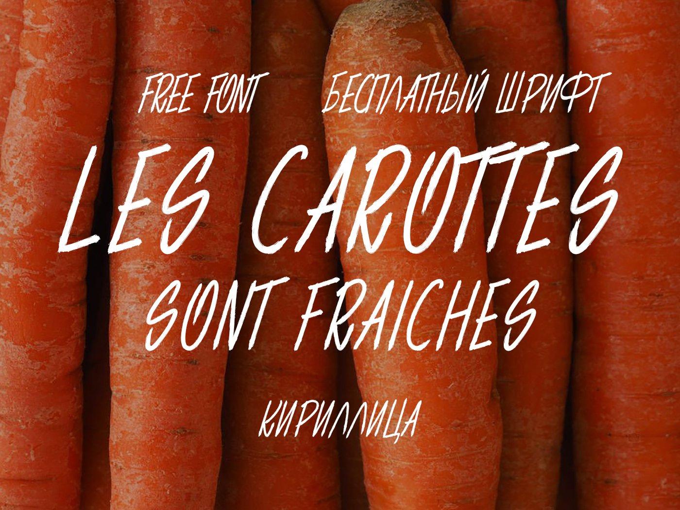 Шрифт LES CAROTTES SONT FRAICHES Cyrillic