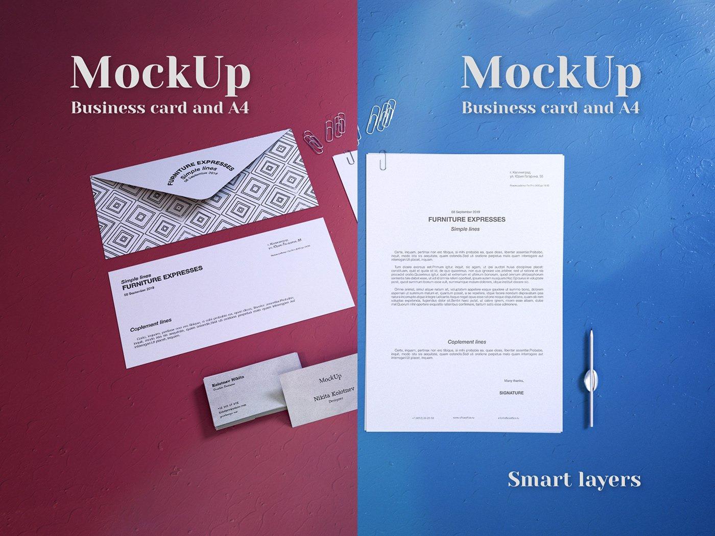 Stationery Mockups psd скачать бесплатно