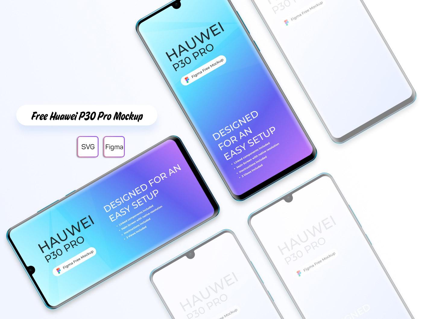 Free Huawei P30 Pro Mockup