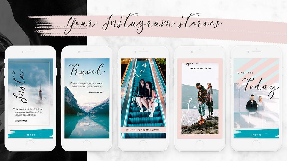 Free Lifestyle Instagram Templates Kit скачать