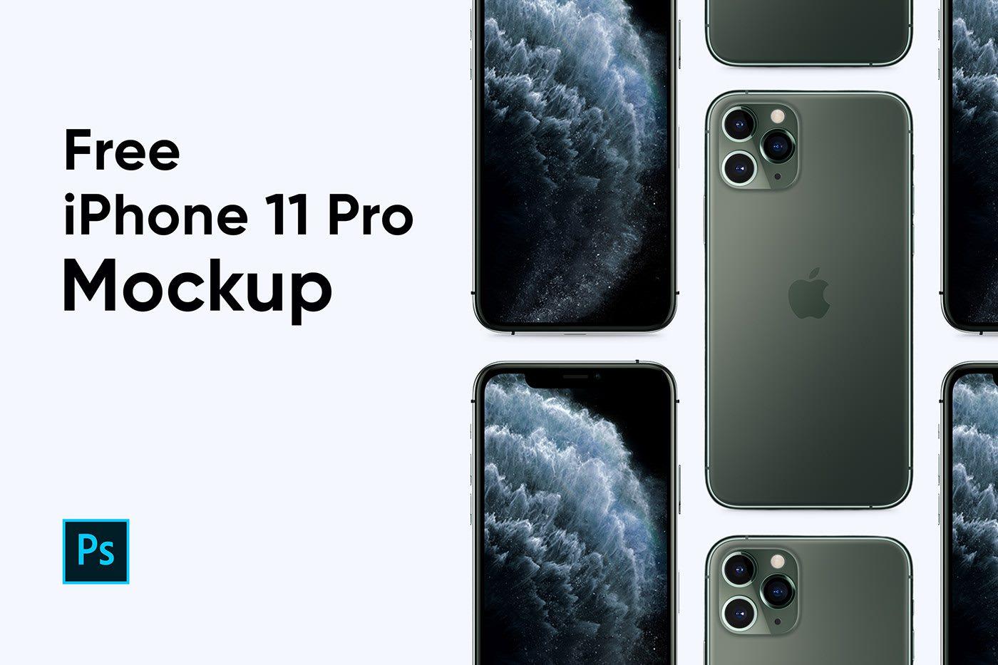 Free Apple iPhone 11 Pro Mockup