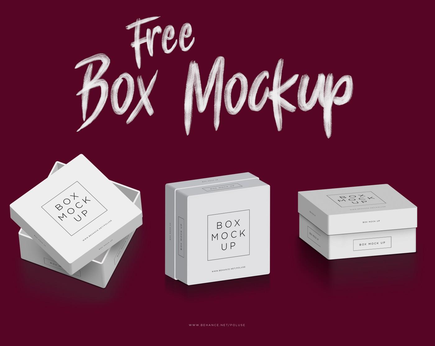 Free Box Mockup PSD