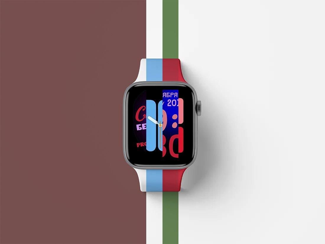 Top View Apple Watch Series 5 Mockup