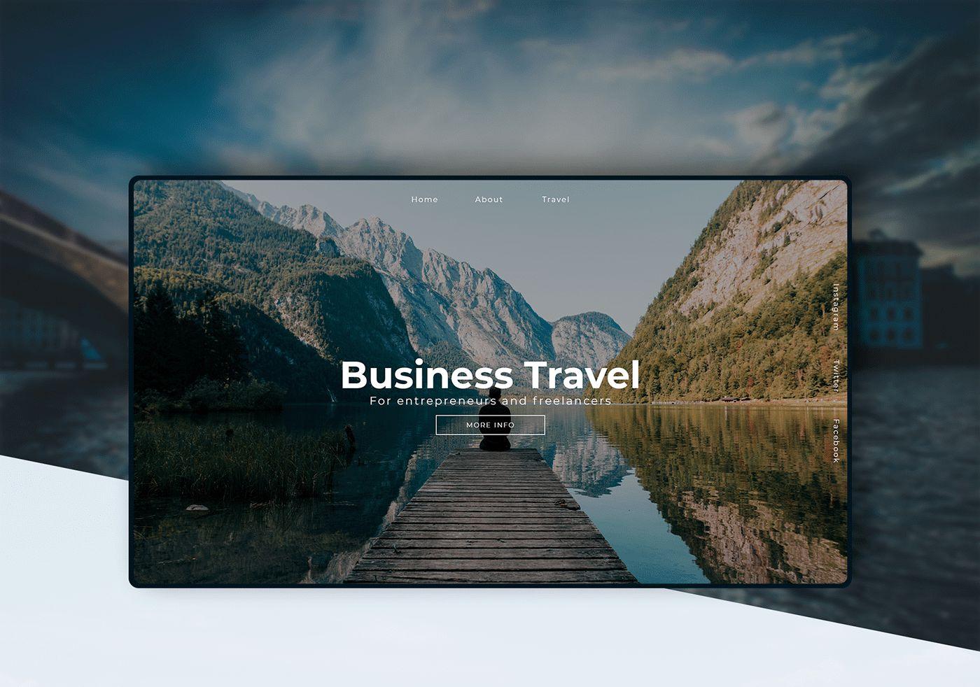 TRAVEL Web Site PSD