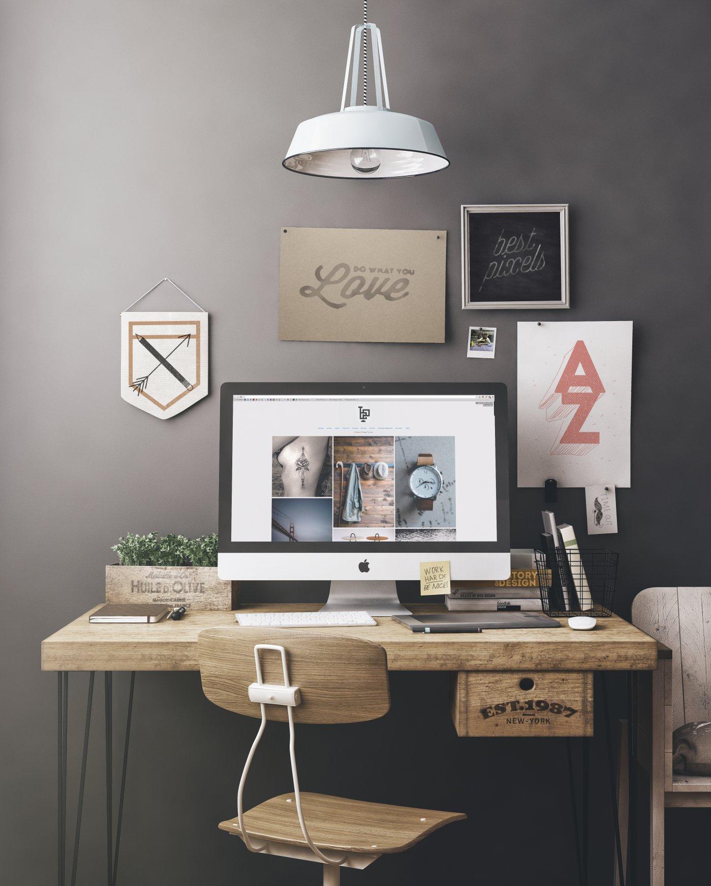 Free Workspace Mockup